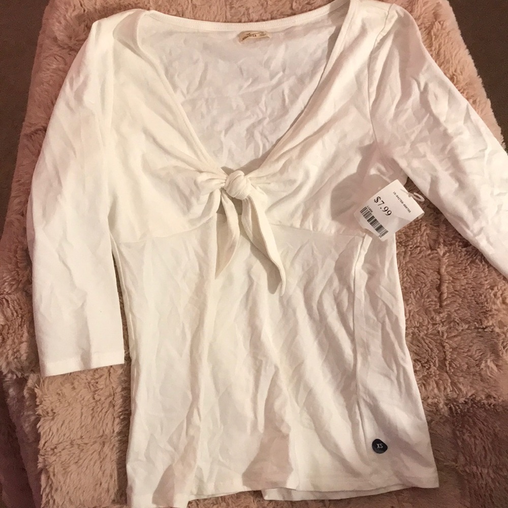White 3/4 Sleeve Shirt